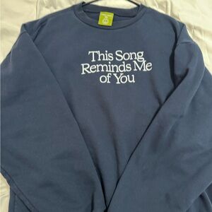 Blue Lonely Ghost Sweatshirt